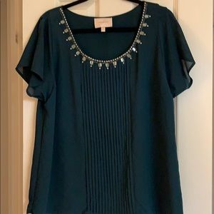 Green Skies are blue blouse